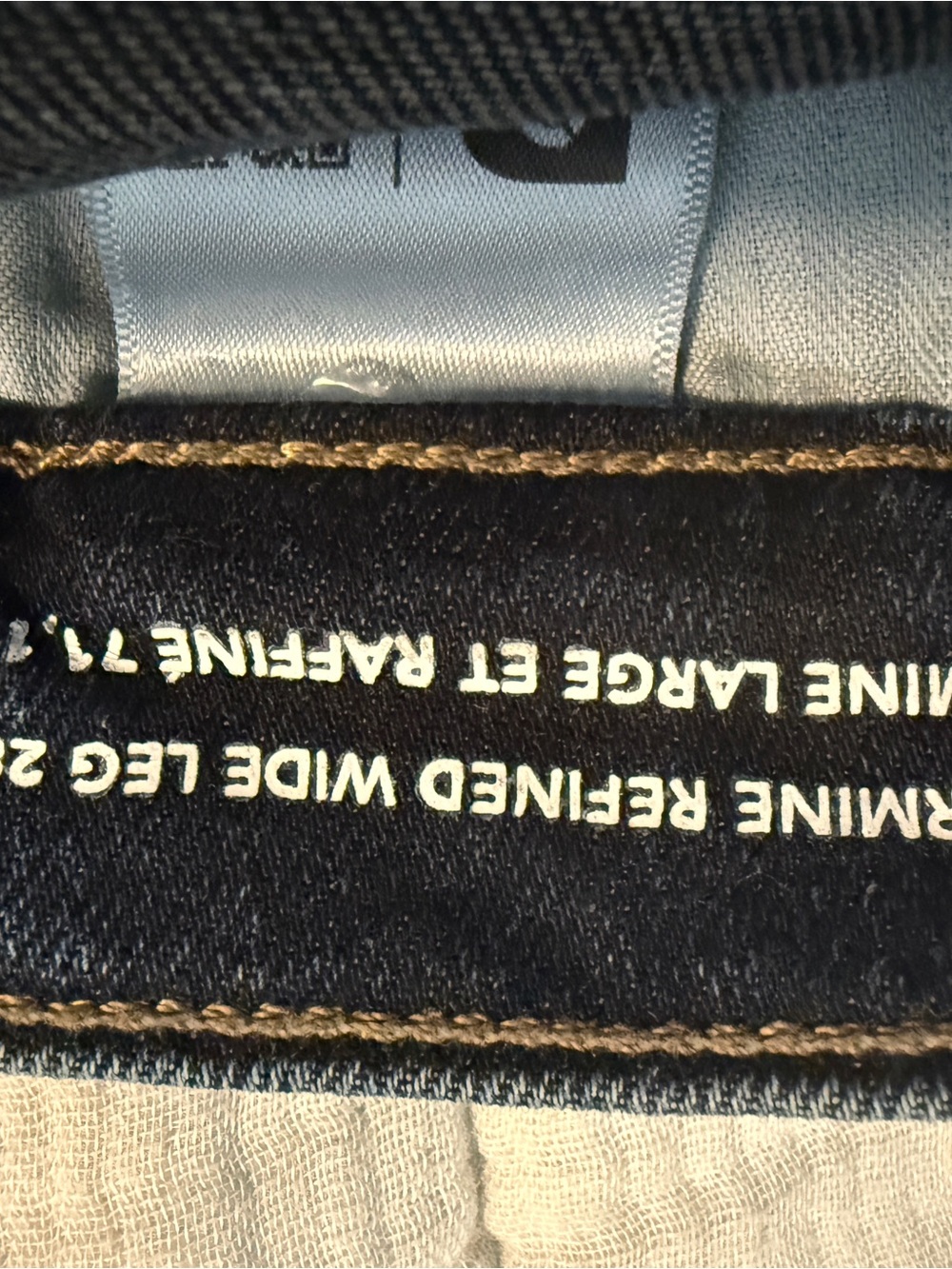 DL1961 Karmine Wide-Leg High-Rise Jeans in Dark Sea - size 27 - Picture 10 of 11